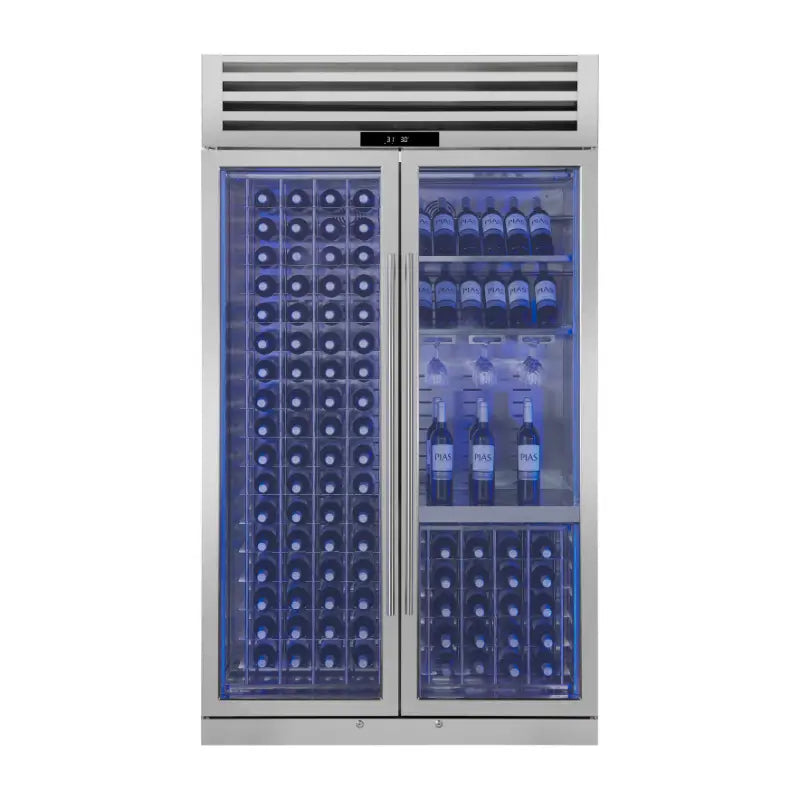 FORNO Abruzzo FWCDR6680-48S 48-Inch Dual Zone Wine Cooler – 30 Cu. Ft., 130 Bottles