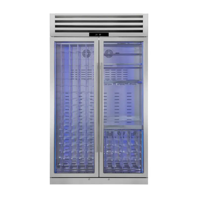 FORNO Abruzzo FWCDR6680-48S 48-Inch Dual Zone Wine Cooler – 30 Cu. Ft., 130 Bottles