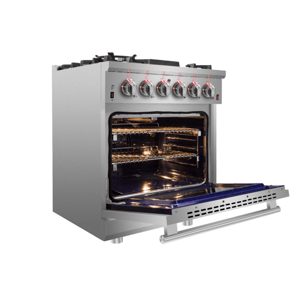 Forno Appliance Package - 30 Inch Gas Range, Dishwasher, Refrigerator, AP-FFSGS6239-30-5 Appliance Package AP-FFSGS6239-30-5 Luxury Appliances Direct