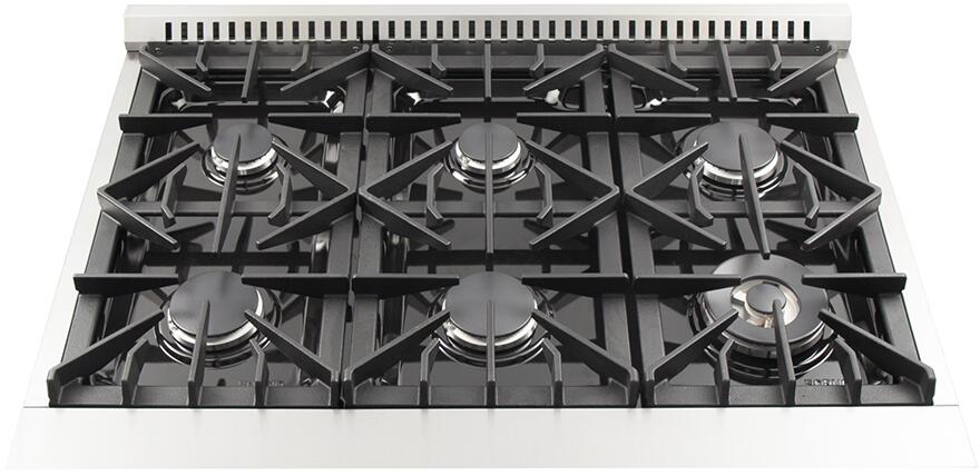 Forno Appliance Package- 36 Inch Gas Range, Wall Mount Range Hood, AP-FFSGS6244-36 Appliance Package AP-FFSGS6244-36 Luxury Appliances Direct