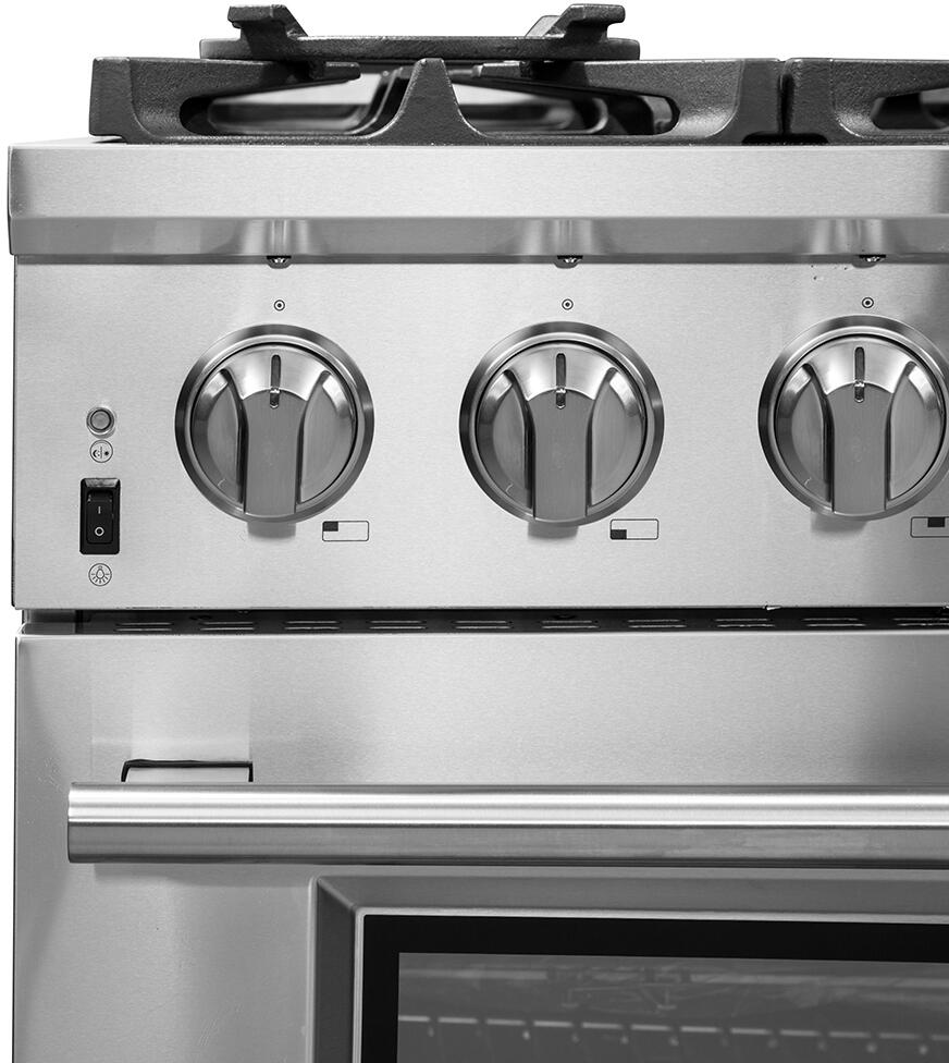 Forno Appliance Package - 36 Inch Pro Gas Range, Dishwasher, Refrigerator, AP-FFSGS6260-36-5 I Luxury Appliances Direct