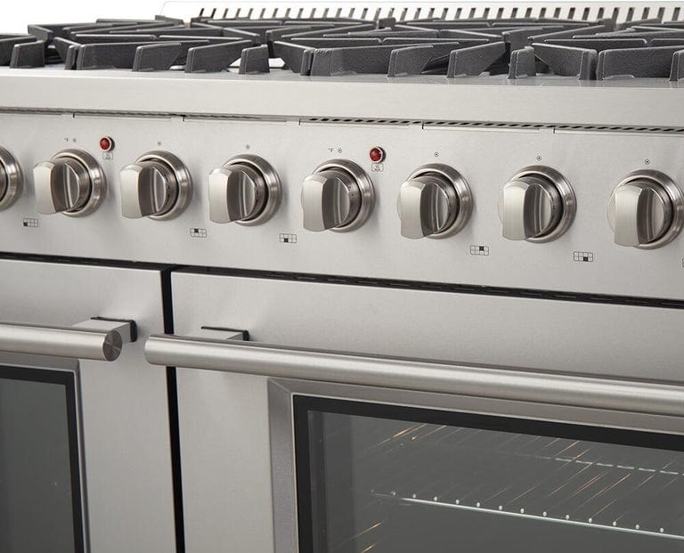 Forno Appliance Package - 48" Gas Range, 48" Range Hood, Dishwasher, 48" Refrigerator, Microwave Drawer, AP-FFSGS6244-48-13 Appliance Packages AP-FFSGS6244-48-13 Luxury Appliances Direct