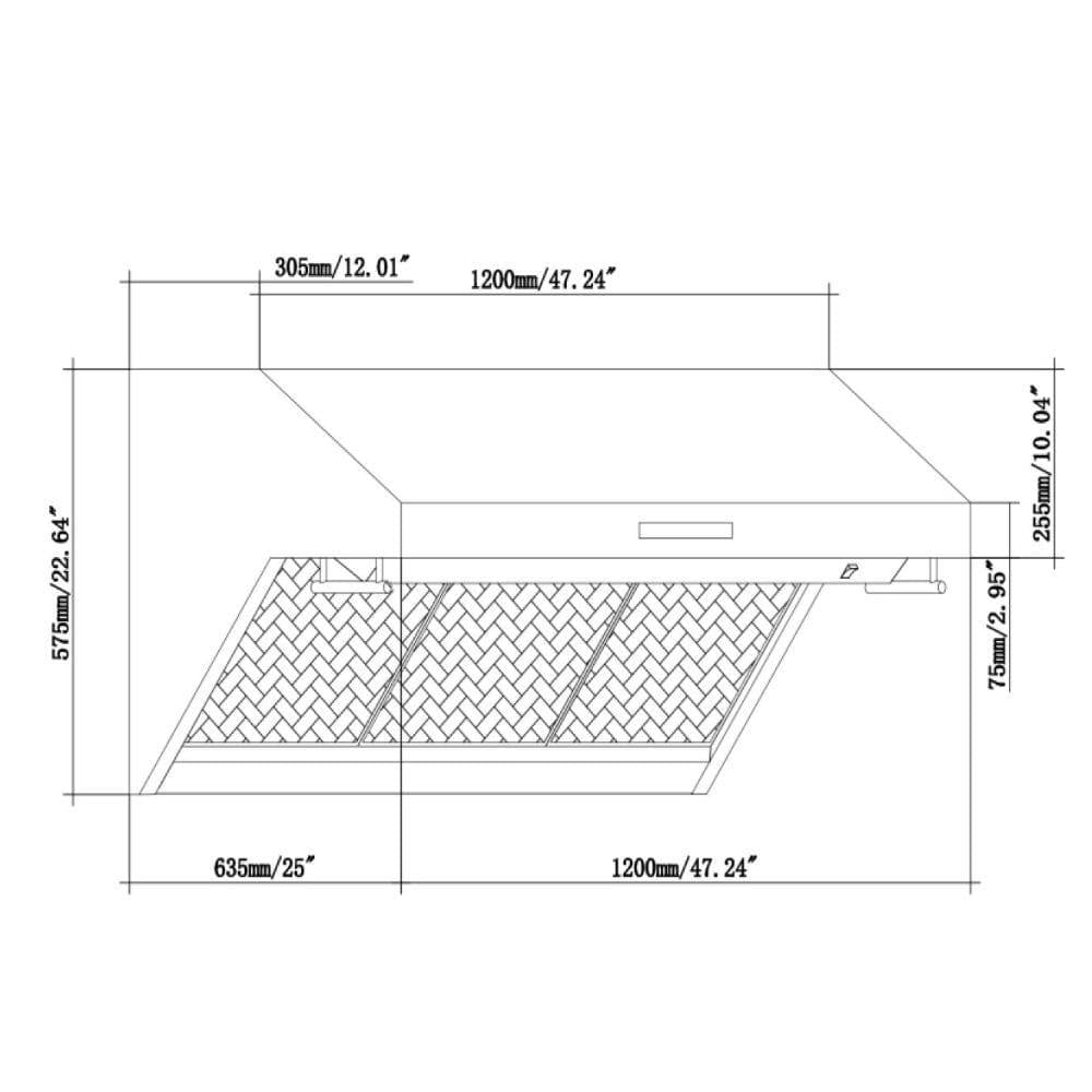 Forno Appliance Package - 48 Inch Gas Burner/Electric Oven Pro Range, Wall Mount Range Hood, Dishwasher, AP-FFSGS6187-48-2 Appliance Packages AP-FFSGS6187-48-2 Luxury Appliances Direct