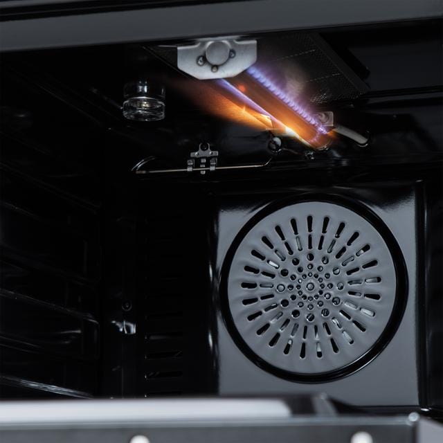Forno Breno 24 Inch 4 Burner Gas Range in Black FFSGS6272-24BLK