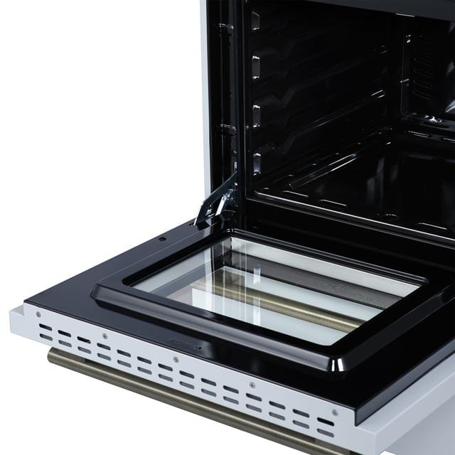 Forno Breno 24 Inch 4 Burner Gas Range in White FFSGS6272-24WHT
