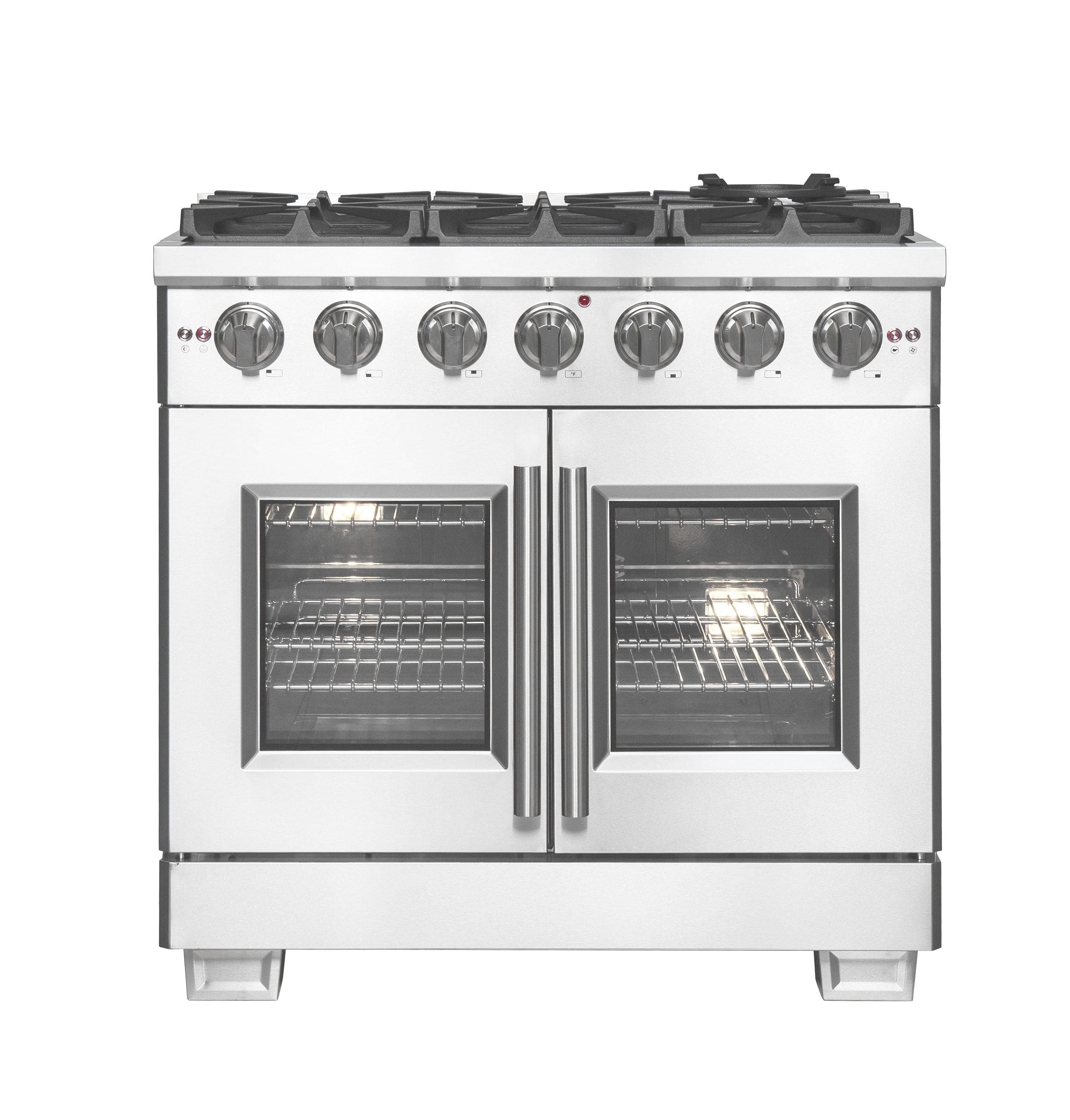 Forno Capriasca 36" Professional Gas Range With French Door And 6 Sealed Burners, FFSGS6460-36 Ranges FFSGS6460-36 Luxury Appliances Direct