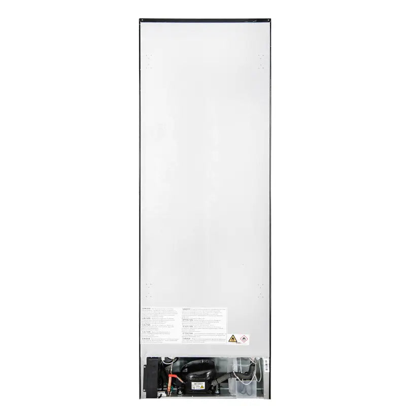 FORNO Custodia 24-Inch Counter-Depth Bottom Freezer Refrigerator, 10.3 Cu. Ft., Black with Antique Brass Handles – FFFFD1766-24BLK-RS