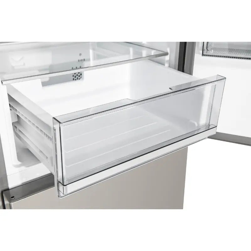 FORNO Custodia 24-Inch Counter-Depth Bottom Freezer Refrigerator, 10.3 Cu. Ft., Right Swing, Stainless Steel – FFFFD1766-24RS