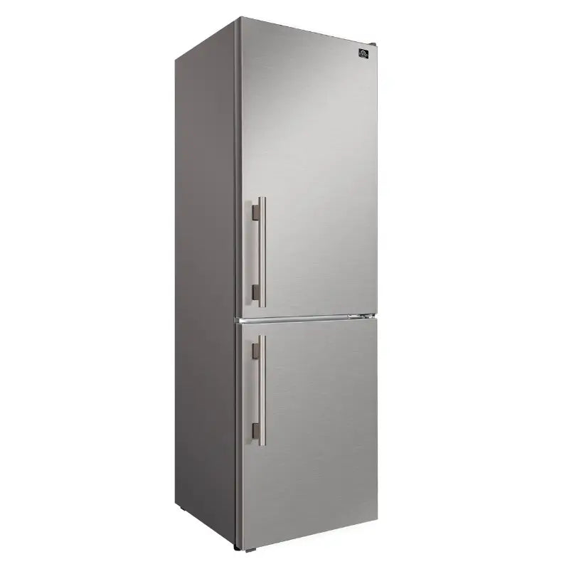 FORNO Custodia 24-Inch Counter-Depth Bottom Freezer Refrigerator, 10.3 Cu. Ft., Right Swing, Stainless Steel – FFFFD1766-24RS