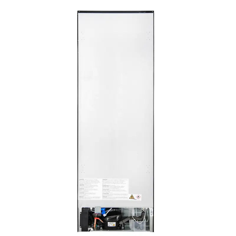 FORNO Custodia 24-Inch Counter-Depth Bottom Freezer Refrigerator with Ice Maker, Left Swing, Black & Antique Brass – FFFFD1766-24BLK-LS