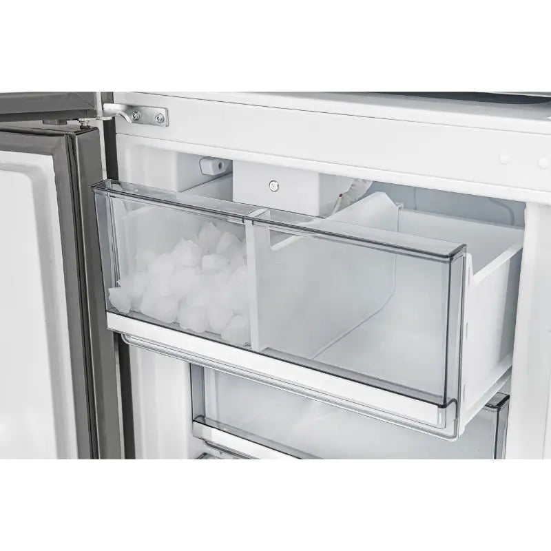 FORNO Custodia FFFFD1766-24LS 24-Inch Counter-Depth Bottom Freezer Refrigerator, 10.3 Cu. Ft., Left Swing, Ice Maker – Stainless Steel