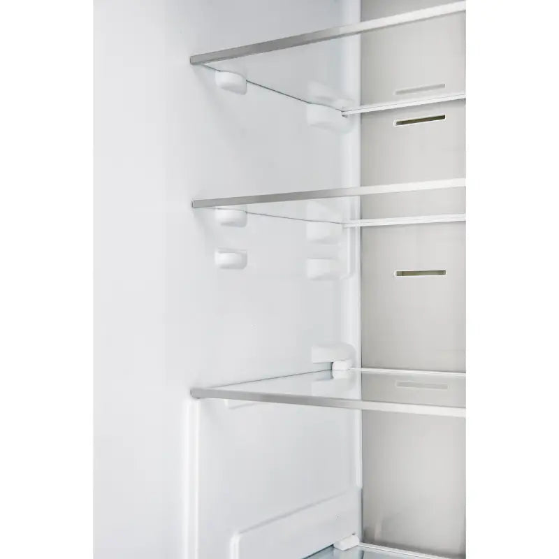 FORNO Custodia FFFFD1766-24LS 24-Inch Counter-Depth Bottom Freezer Refrigerator, 10.3 Cu. Ft., Left Swing, Ice Maker – Stainless Steel