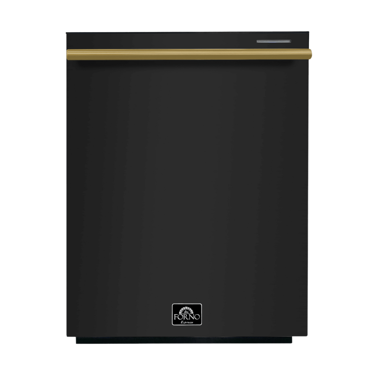 Forno Espresso 24" Built-In Dishwasher in Black with Antique Brass Handles, FDWBI8067-24BLK Dishwasher FDWBI8067-24BLK Luxury Appliances Direct