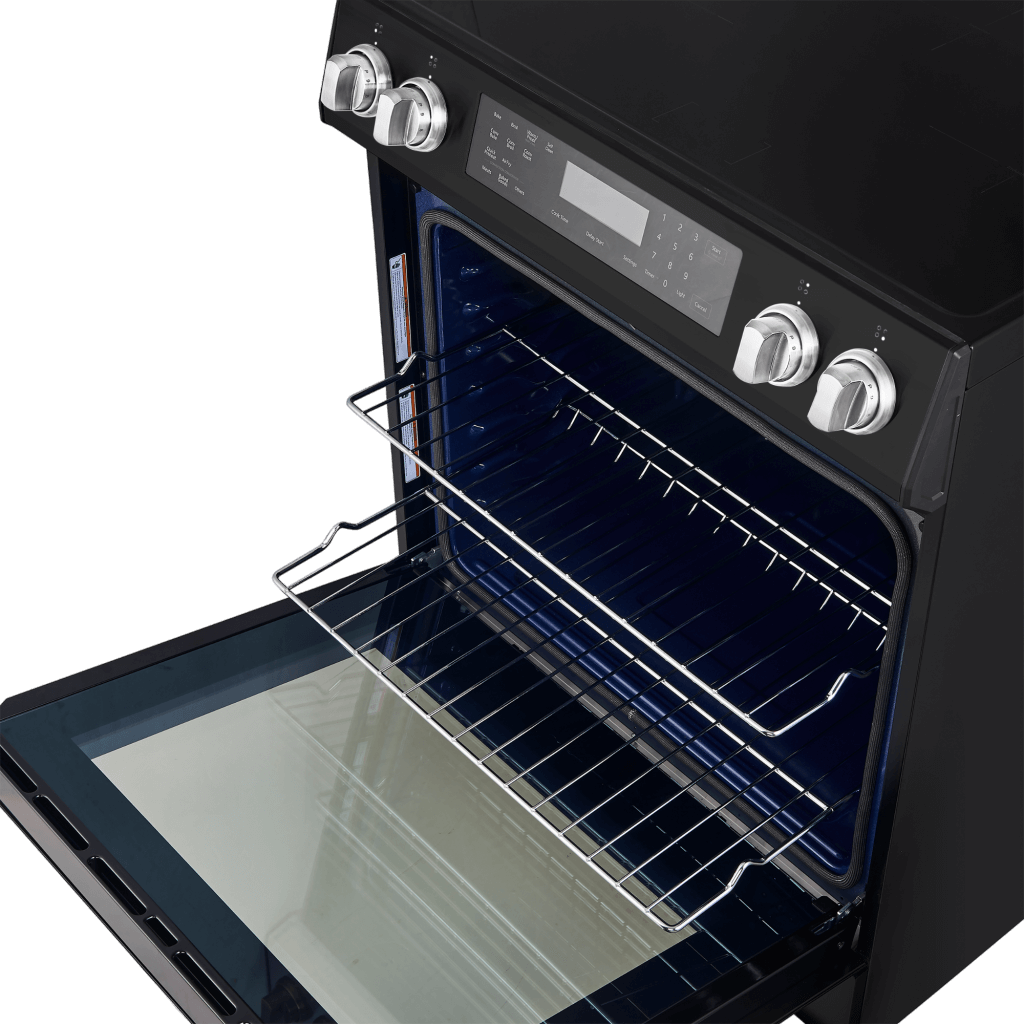Forno Espresso 30" Induction Range with Air Fry and Self-Clean in Black and Silver Handles, FFSIN0905-30BLK Range FFSIN0905-30BLK Luxury Appliances Direct