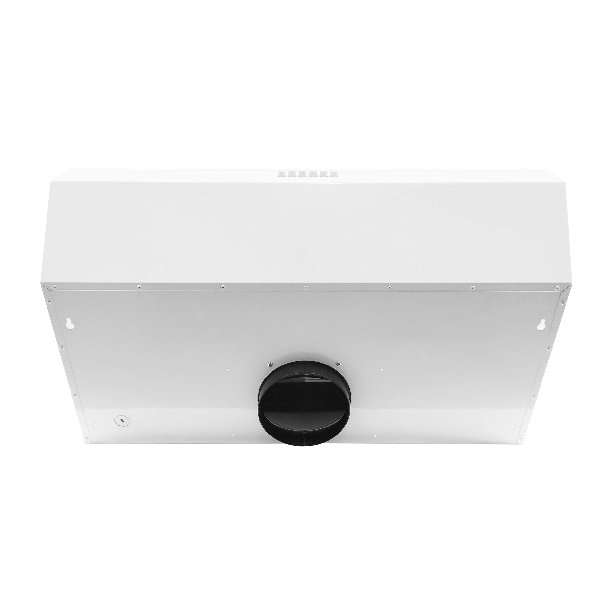 Forno Bari Espresso 30-Inch Range Hood in White, FRHUC5255-30WHT | Bottom View