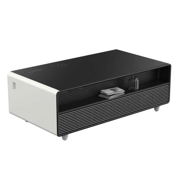 Forno Evoluto 51" White Smart Coffee Table Dual Refrigerator Drawers FCTFR7006-51WHT