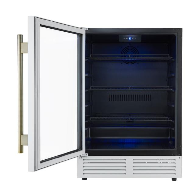 Forno Frescolino 24 Inch White Beverage Cooler FWCDR6665-24WHT
