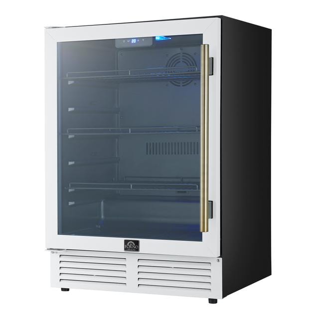 Forno Frescolino 24 Inch White Beverage Cooler FWCDR6665-24WHT