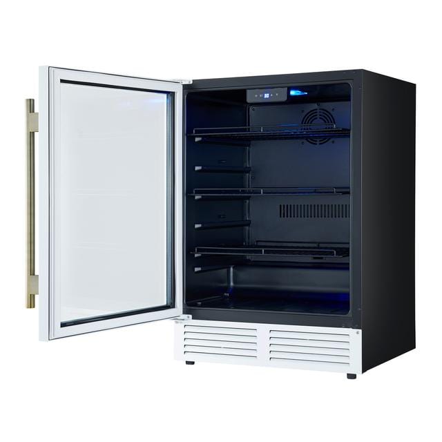 Forno Frescolino 24 Inch White Beverage Cooler FWCDR6665-24WHT
