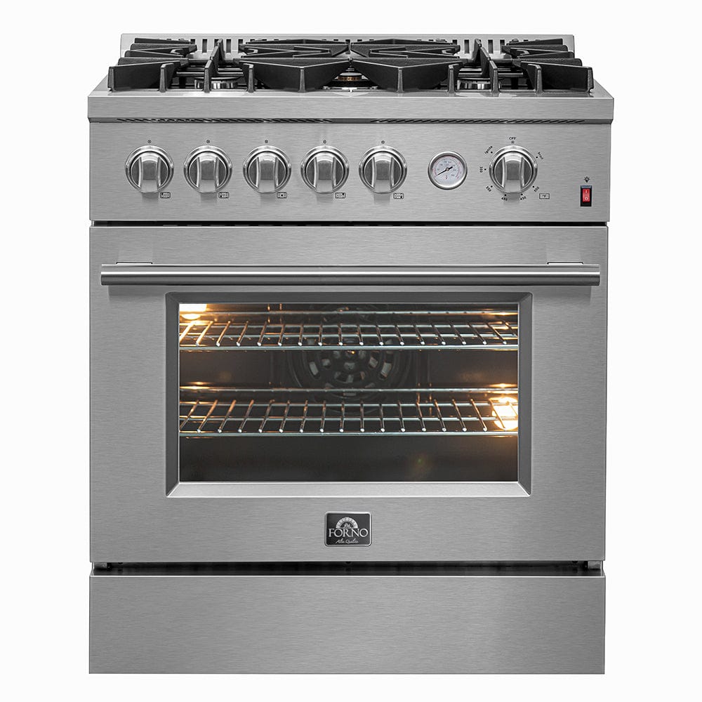 Forno  Giovanni 30-inch Gas Range 5 Burners 4.32 cu.ft. Convection Oven FFSGS6274-30 Ranges FFSGS6274-30 Luxury Appliances Direct