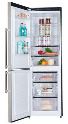 Forno Guardia 24" Left Hinge Refrigerator-Freezer FFFFD1948-24LS Refrigerators FFFFD1948-24LS Luxury Appliances Direct