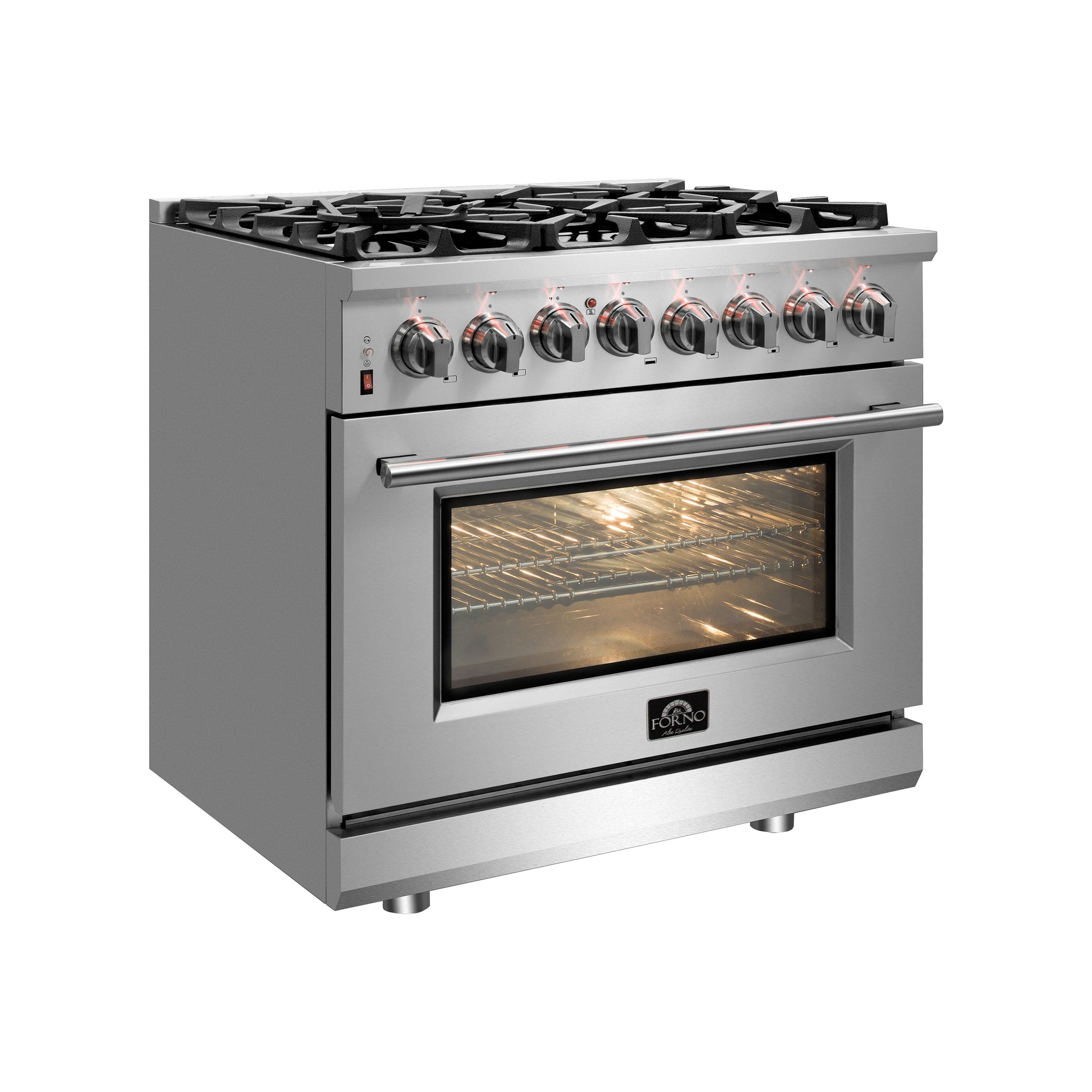 Forno Massimo 30″ Freestanding Dual Fuel Range with 5 Burners, FFSGS6125-30 Ranges FFSGS6125-30 Luxury Appliances Direct
