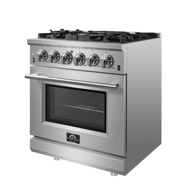 Forno Massimo 30" Freestanding Gas Range with 5 Burners, FFSGS6239-30 I Luxury Appliances Direct