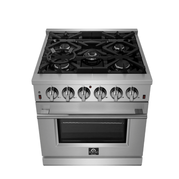 Forno Massimo 30″ Freestanding Gas Range with 5 Burners, FFSGS6239-30 Ranges FFSGS6239-30 Luxury Appliances Direct