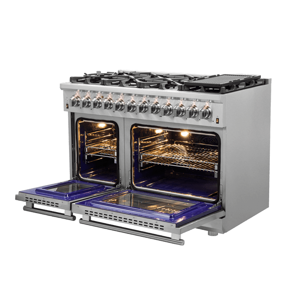 Forno Massimo 48″ Freestanding Dual Fuel Range with 8 Burners, FFSGS6125-48 Ranges FFSGS6125-48 Luxury Appliances Direct