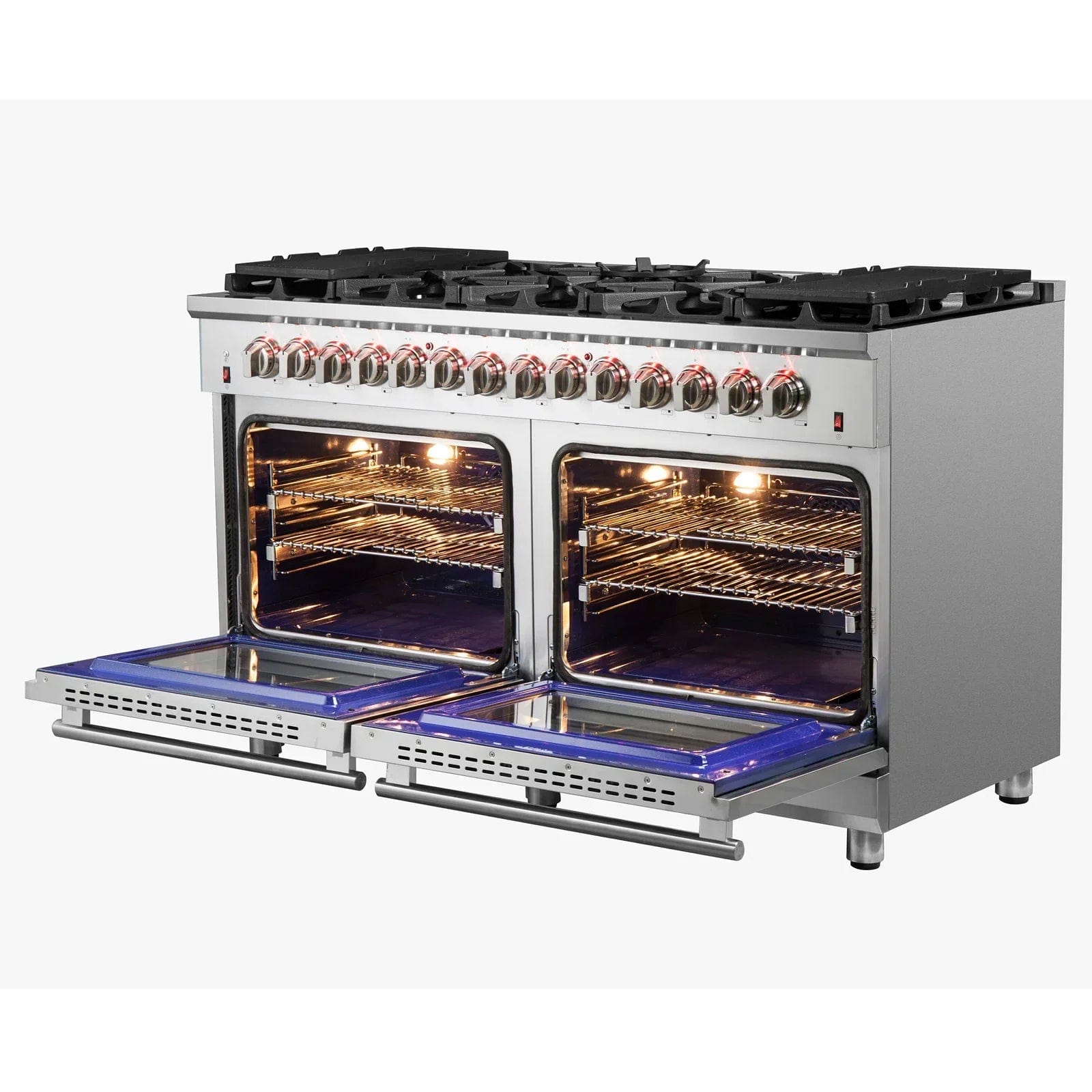 Forno Massimo 60″ Freestanding Dual Fuel Range with 10 Burners, FFSGS6125-60 Ranges FFSGS6125-60 Luxury Appliances Direct