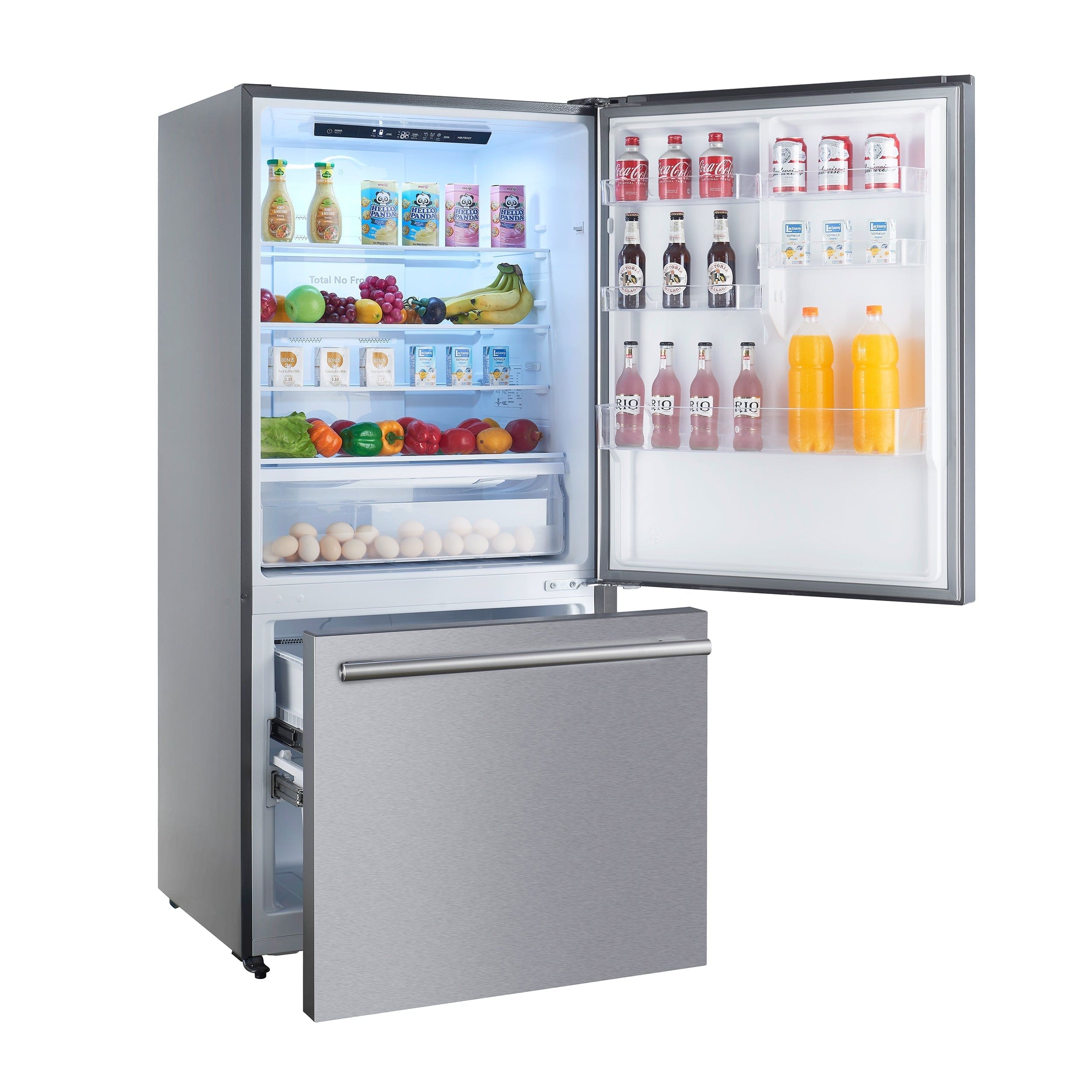 Forno Milano Espresso 17.2 Cu.Ft. Right Hinge Refrigerator Bottom Freezer FFFFD1785-31S Refrigerators FFFFD1785-31S Luxury Appliances Direct