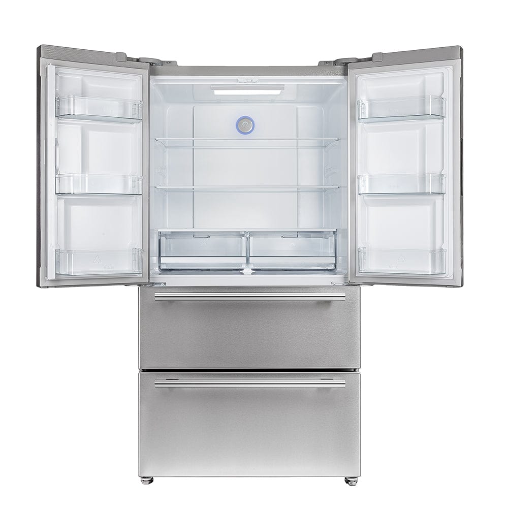 Forno Moena 36 in. 19 cu.ft. French Door Refrigerator in Stainless Steel, FFRBI1820-36SB Refrigerators FFRBI1820-36SB Luxury Appliances Direct