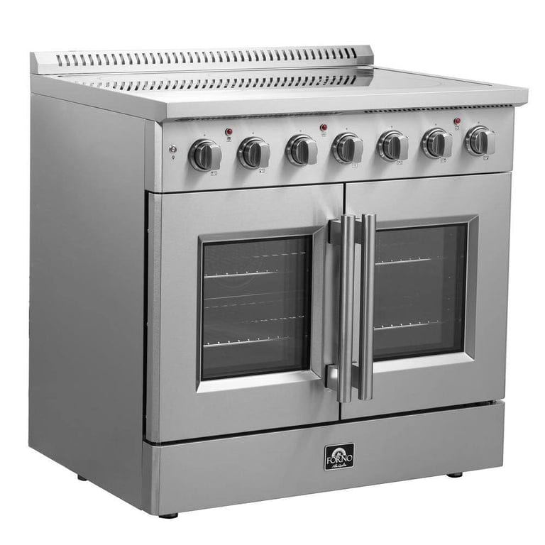 Forno Package - 36" Electric French Door Range, Refrigerator and Dishwasher, AP-FFSEL6917-36-3PK-3 Appliance Package AP-FFSEL6917-36-3PK-3 Luxury Appliances Direct