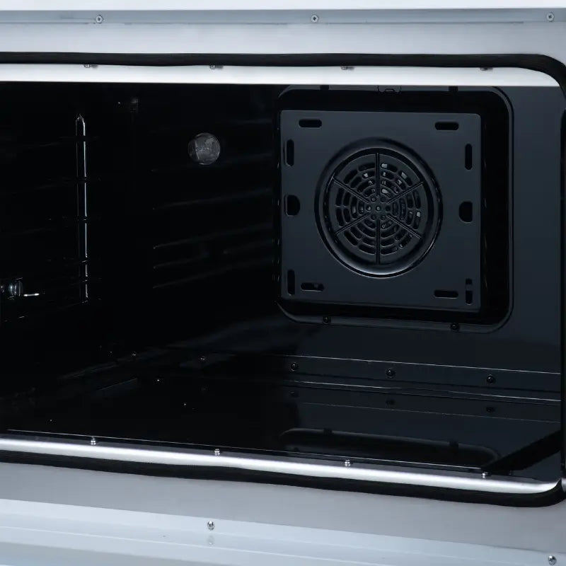 FORNO Torino FFSIN0950-36WHT 36-Inch French Door Induction Range with Air Fry, Air Sous Vide & True Convection – White