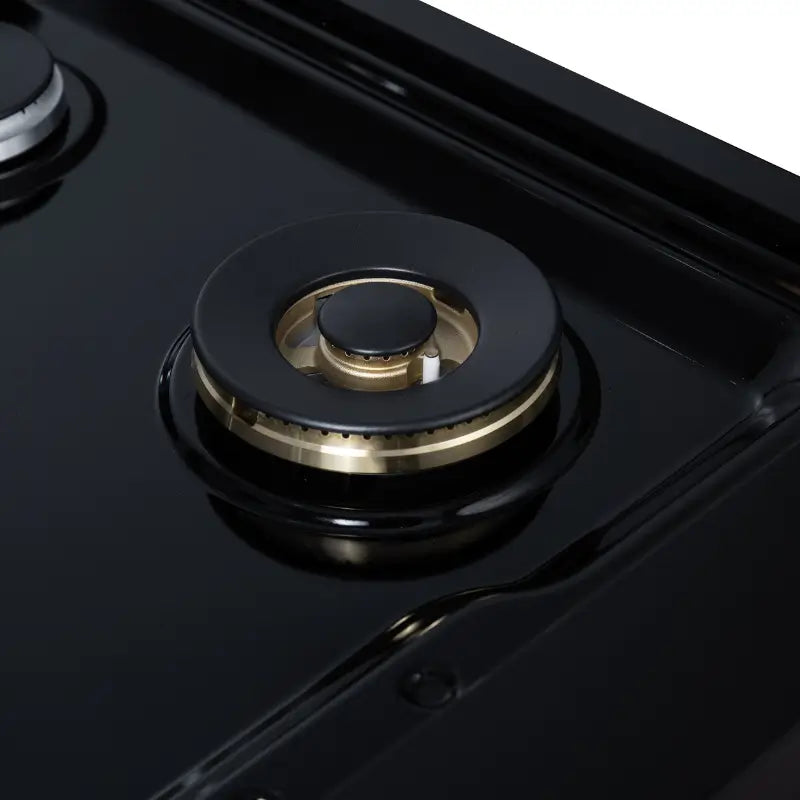 FORNO Valente FCTGS5799-36CPBLK 36-Inch Gas Cooktop – 6 Burners, 71,000 BTU, Black with Copper Trim