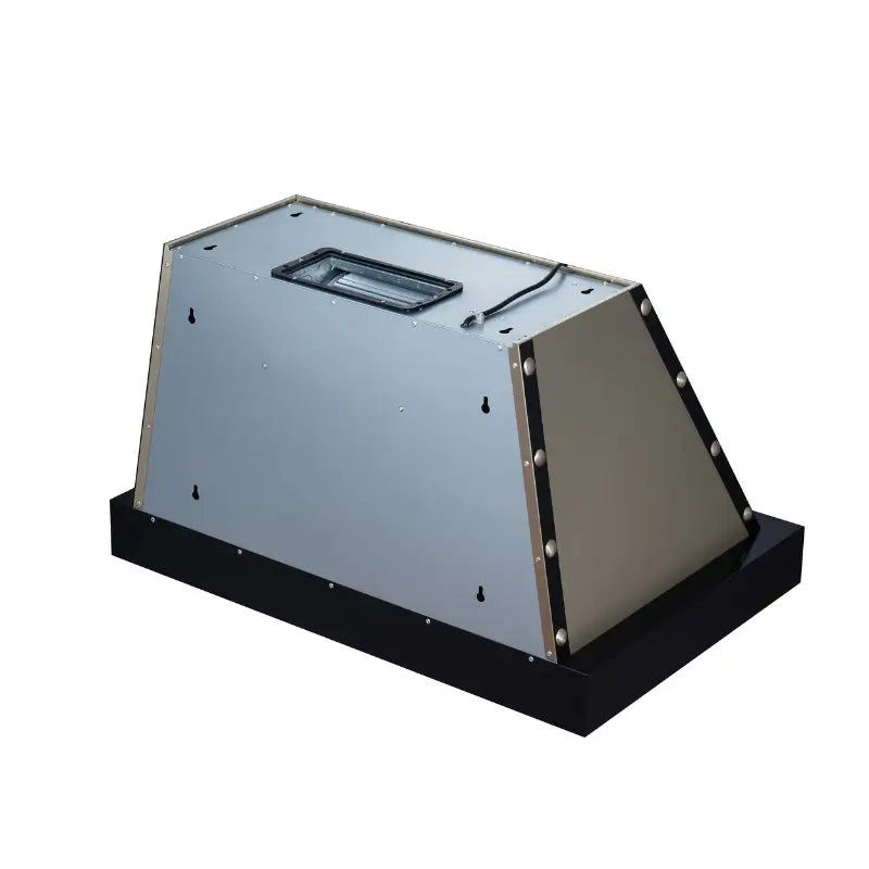 FORNO Valente FRHWM5099-36CPBLK 36-Inch Wall Mount Range Hood – 427 CFM, Black with Copper Trim