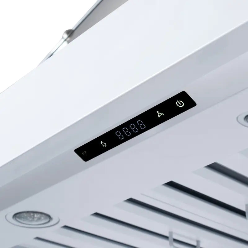 FORNO Valente FRHWM5099-48CPWHT 48-Inch Wall Mount Range Hood – White with Copper Trim, 304 CFM