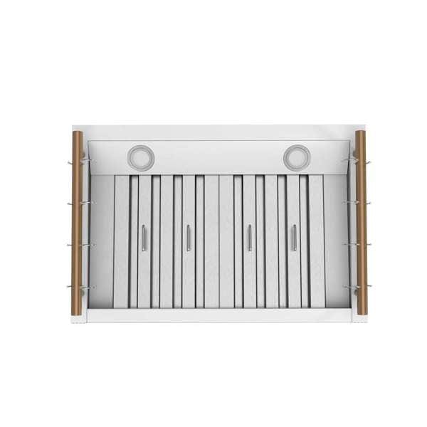 Forno Venezia 30 Inch Wall-Mounted White Range Hood FRHWM5503-31WHT