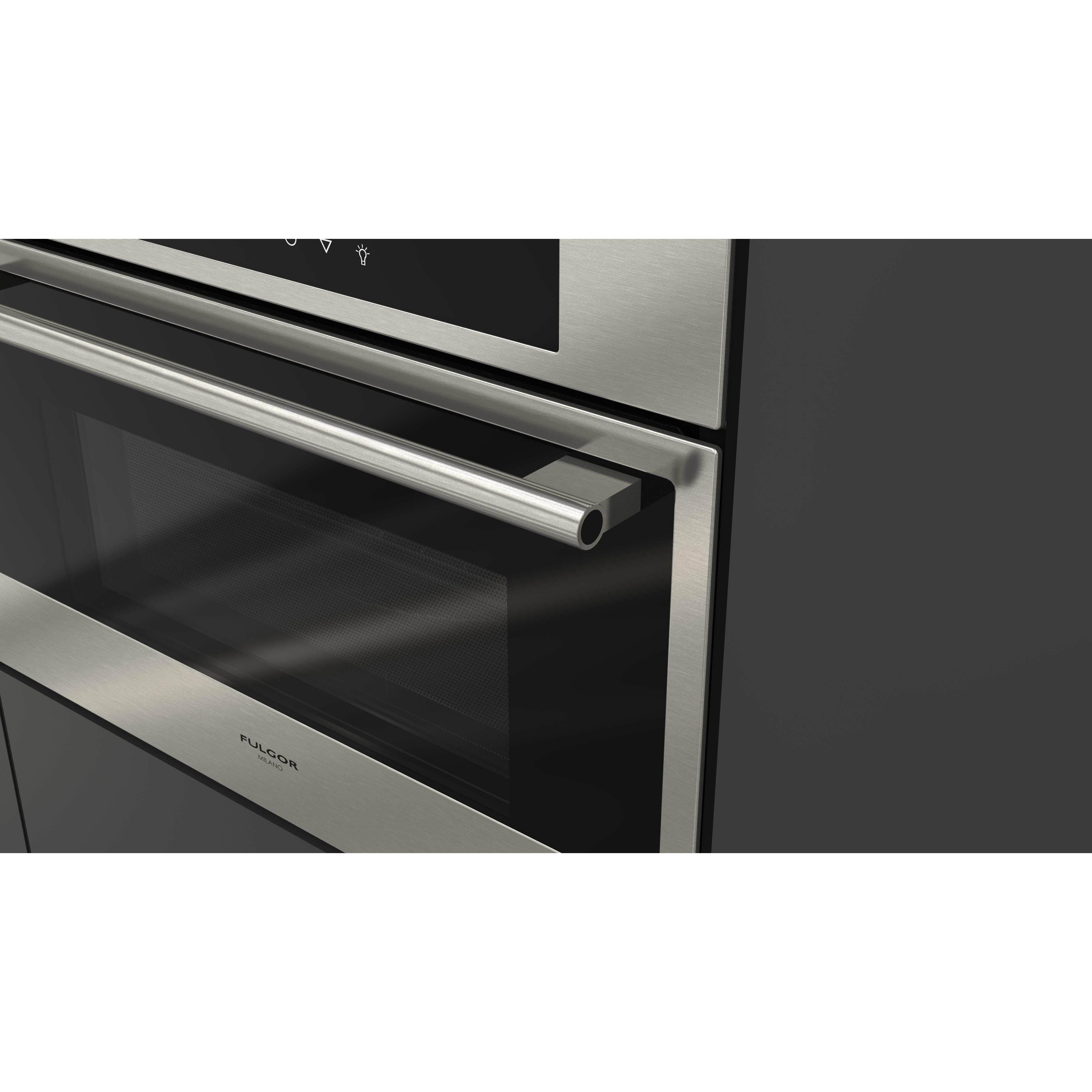 Fulgor Milano 24" 1.2 cu. ft. Total Capacity Electric Combination Single Wall Oven with 1 Oven Rack Convection - F7DSPD24S1 Wall Oven F7DSPD24S1 Luxury Appliances Direct