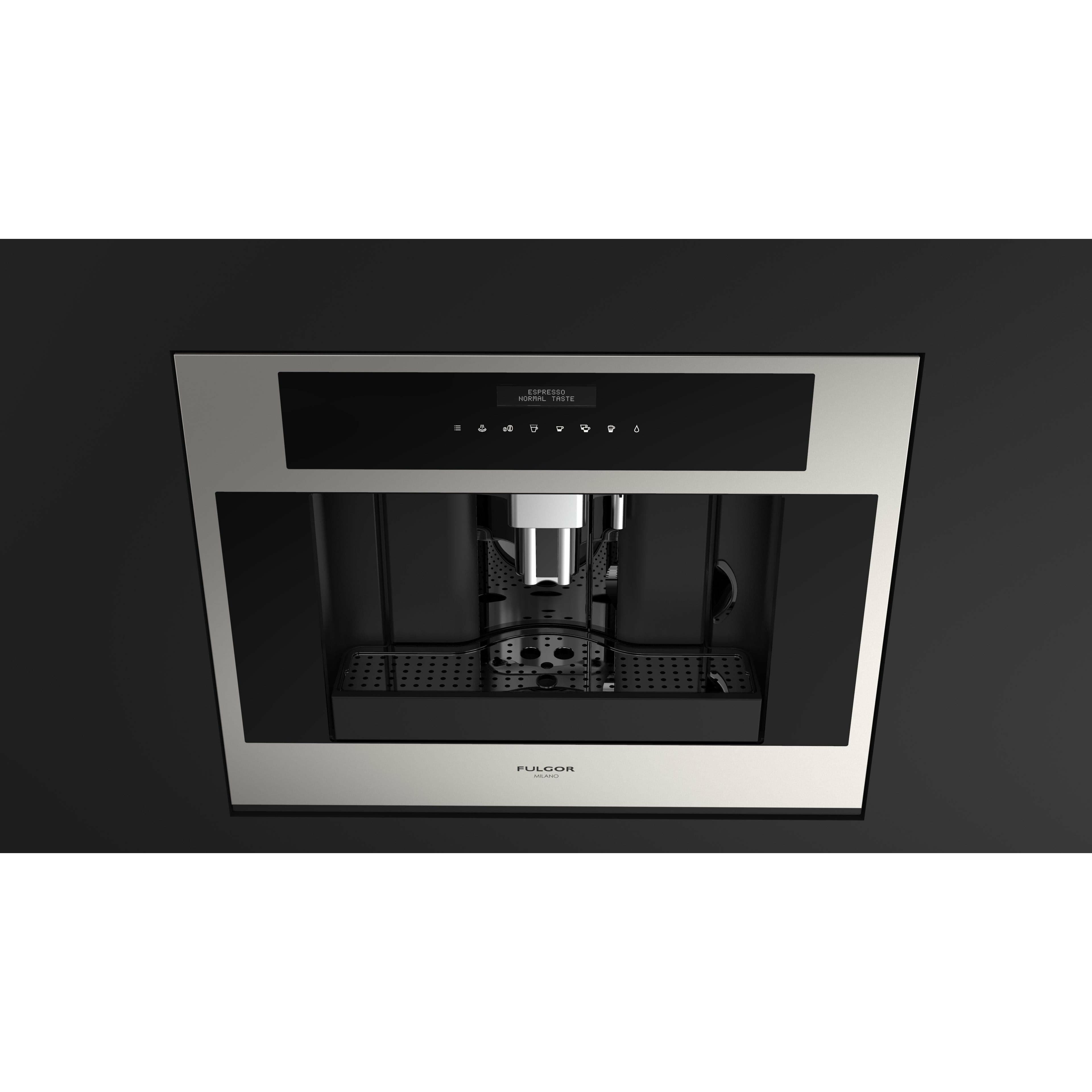 Fulgor Milano 24" Built-In Fully Automatic Coffee Machine, Stainless Steel - F7BC24S1 Kegerators F7BC24S1 Luxury Appliances Direct
