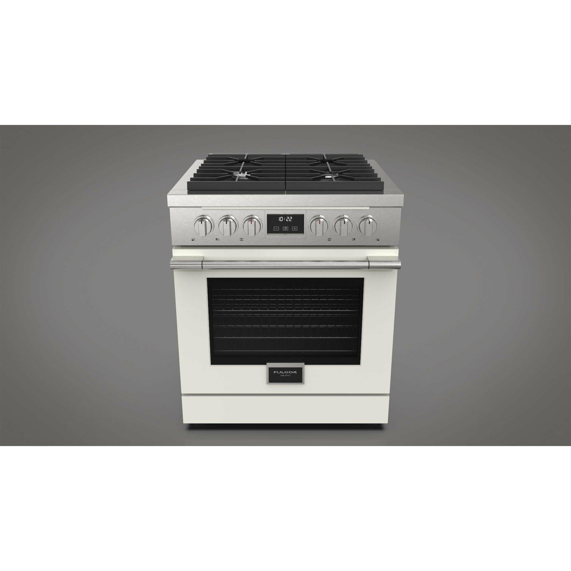 Fulgor Milano 30" Freestanding All Gas Range with 2 Duel Flame Burners, Stainless Steel - F4PGR304S2 Ranges ACDKIT30MW Luxury Appliances Direct