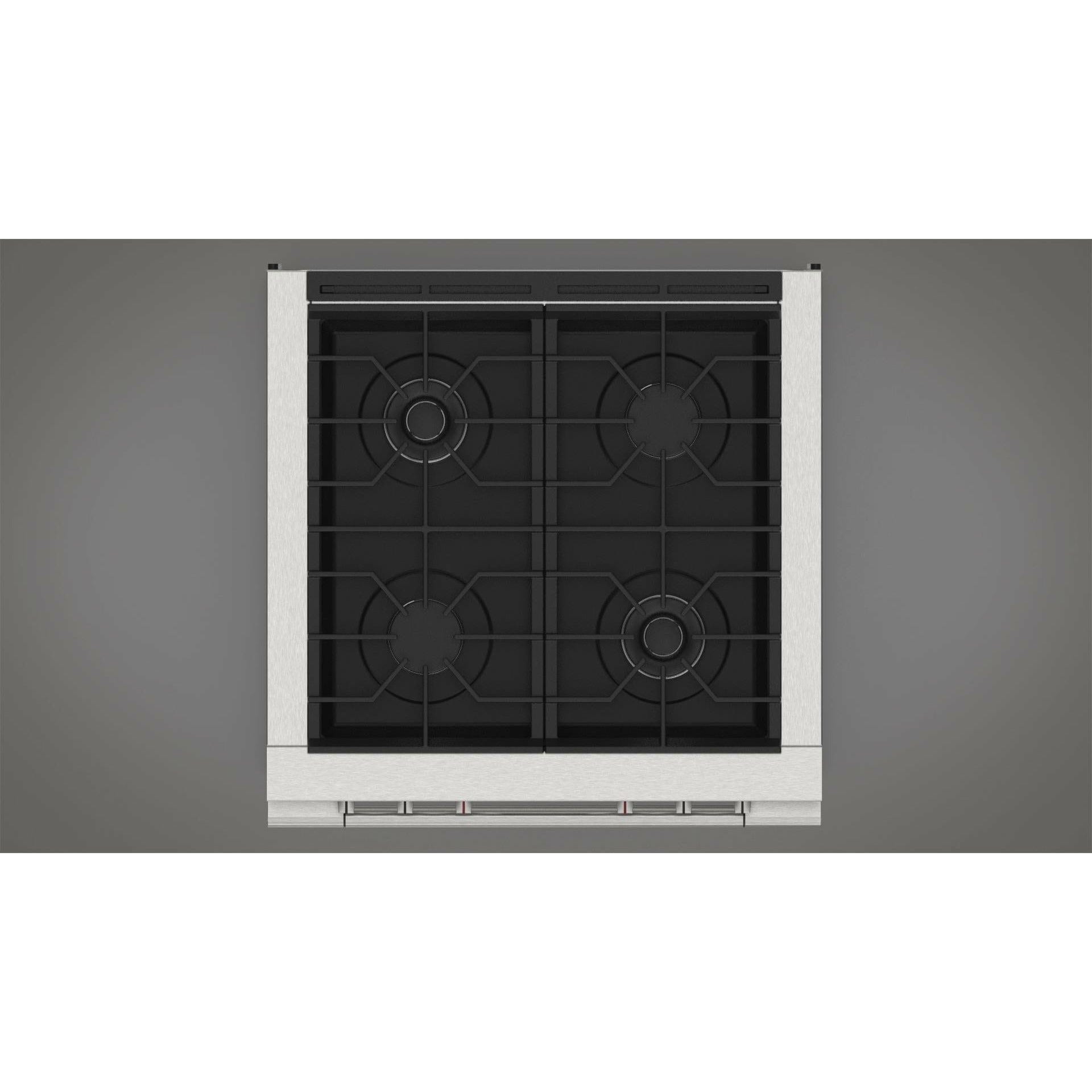 Fulgor Milano 30" Freestanding All Gas Range with 2 Duel Flame Burners, Stainless Steel - F4PGR304S2 Ranges Luxury Appliances Direct