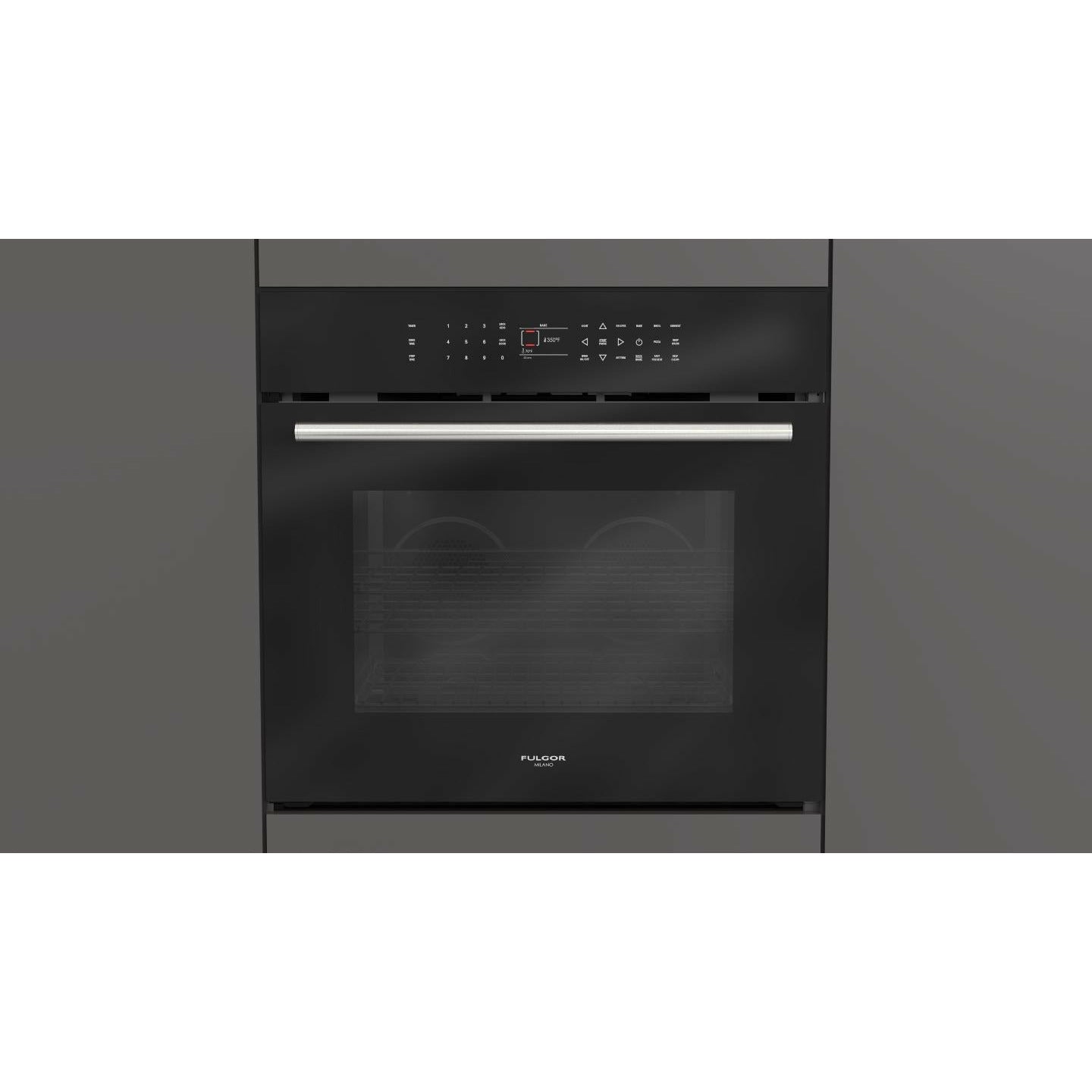 Fulgor Milano 30" Single Electric Wall Oven with 4.4 cu. ft. Gross Capacity - F7SP301 Wall Oven F7SP30B1 Luxury Appliances Direct