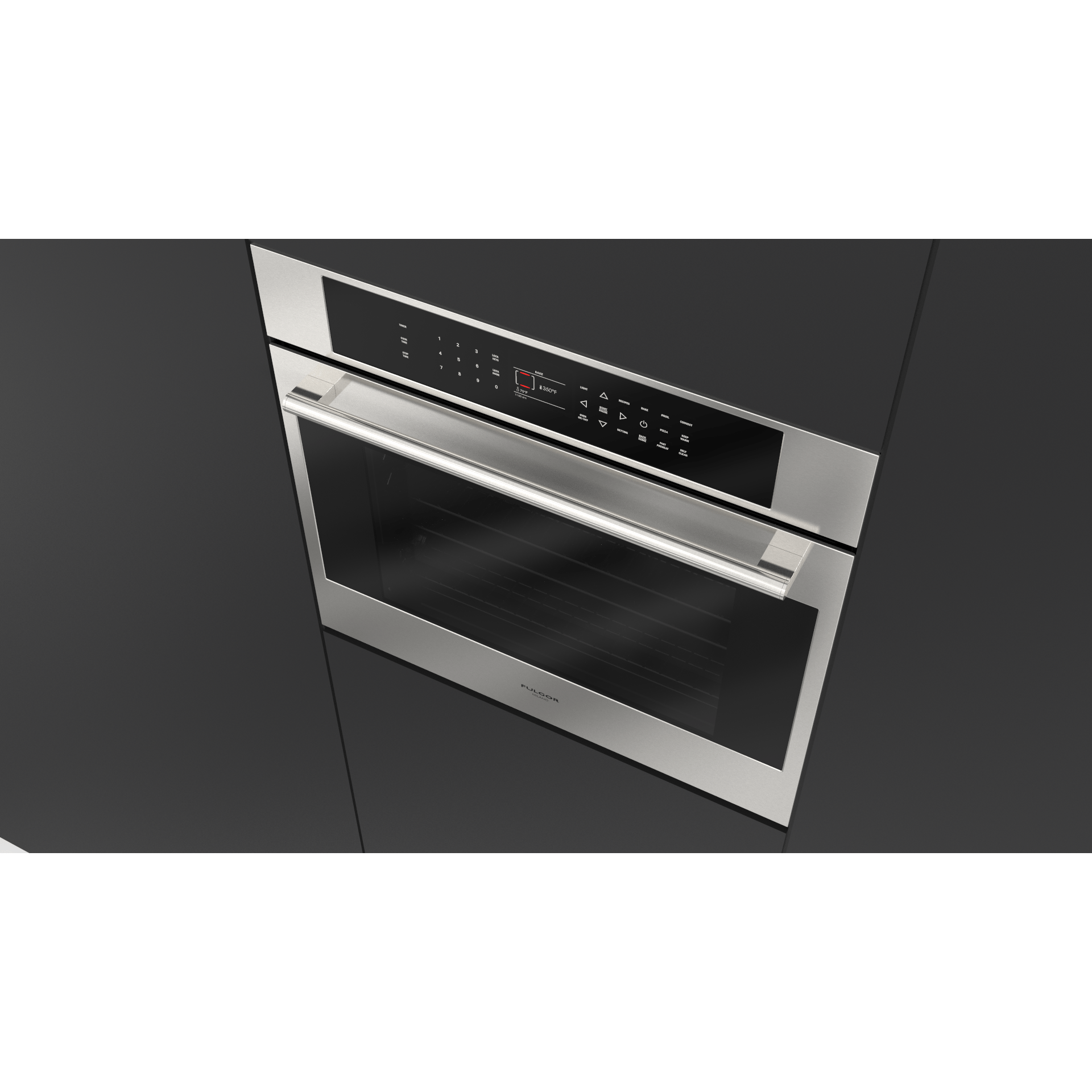 Fulgor Milano 30" Single Electric Wall Oven with 4.4 cu. ft. Gross Capacity - F7SP301 Wall Oven F7SP30S1 Luxury Appliances Direct