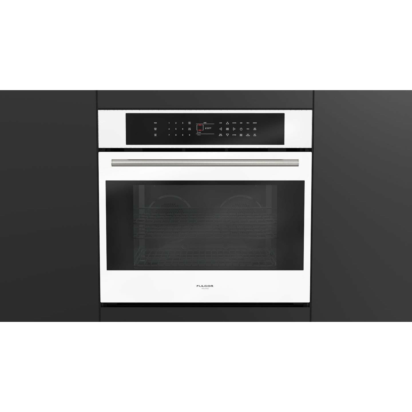 Fulgor Milano 30" Single Electric Wall Oven with 4.4 cu. ft. Gross Capacity - F7SP301 Wall Oven F7SP30W1 Luxury Appliances Direct