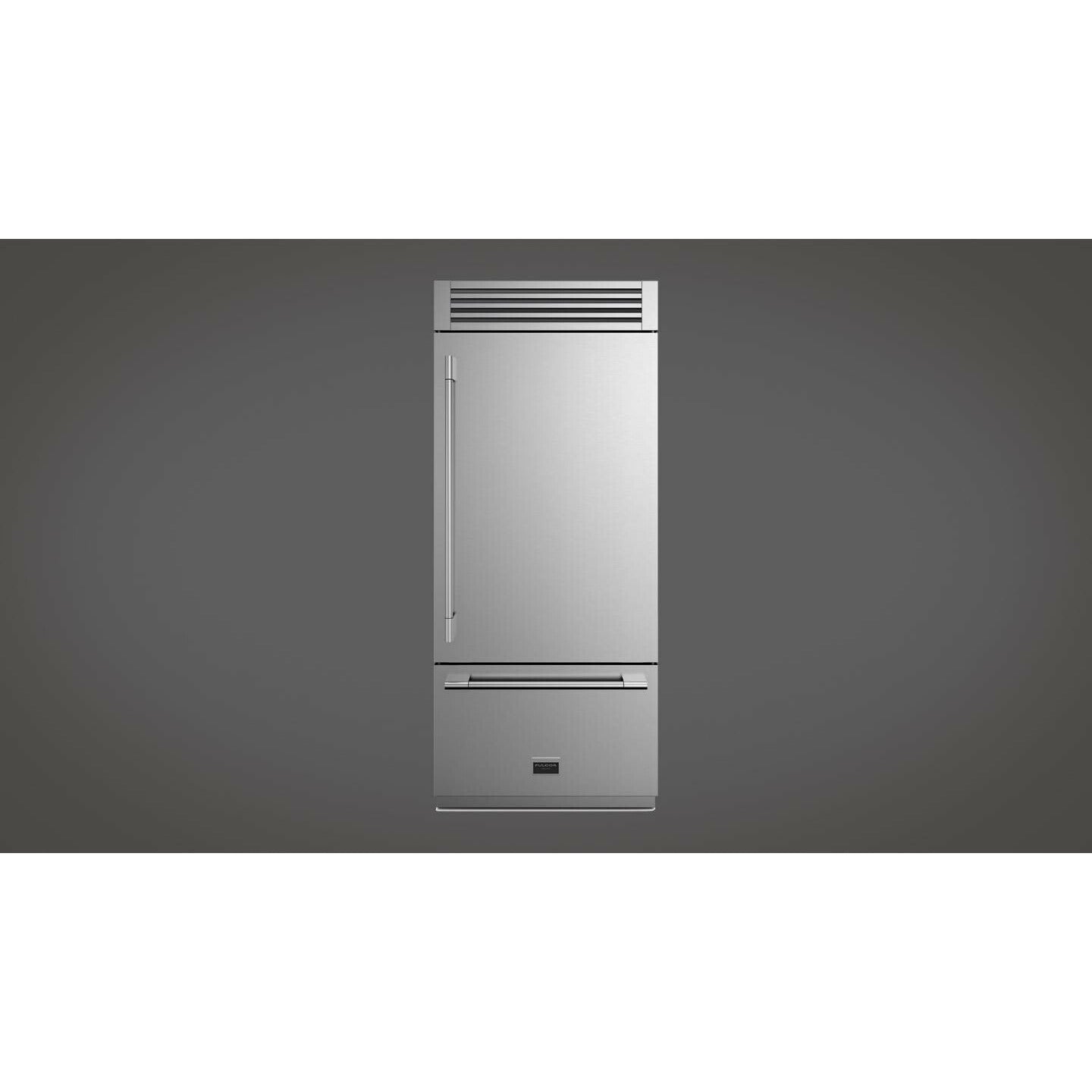 Fulgor Milano 36" Built-In Bottom Mount Refrigerator with 18.5 Cu. Ft. Capacity, Stainless Steel - F7PBM36S1 Refrigerators F7PBM36S1-L Luxury Appliances Direct