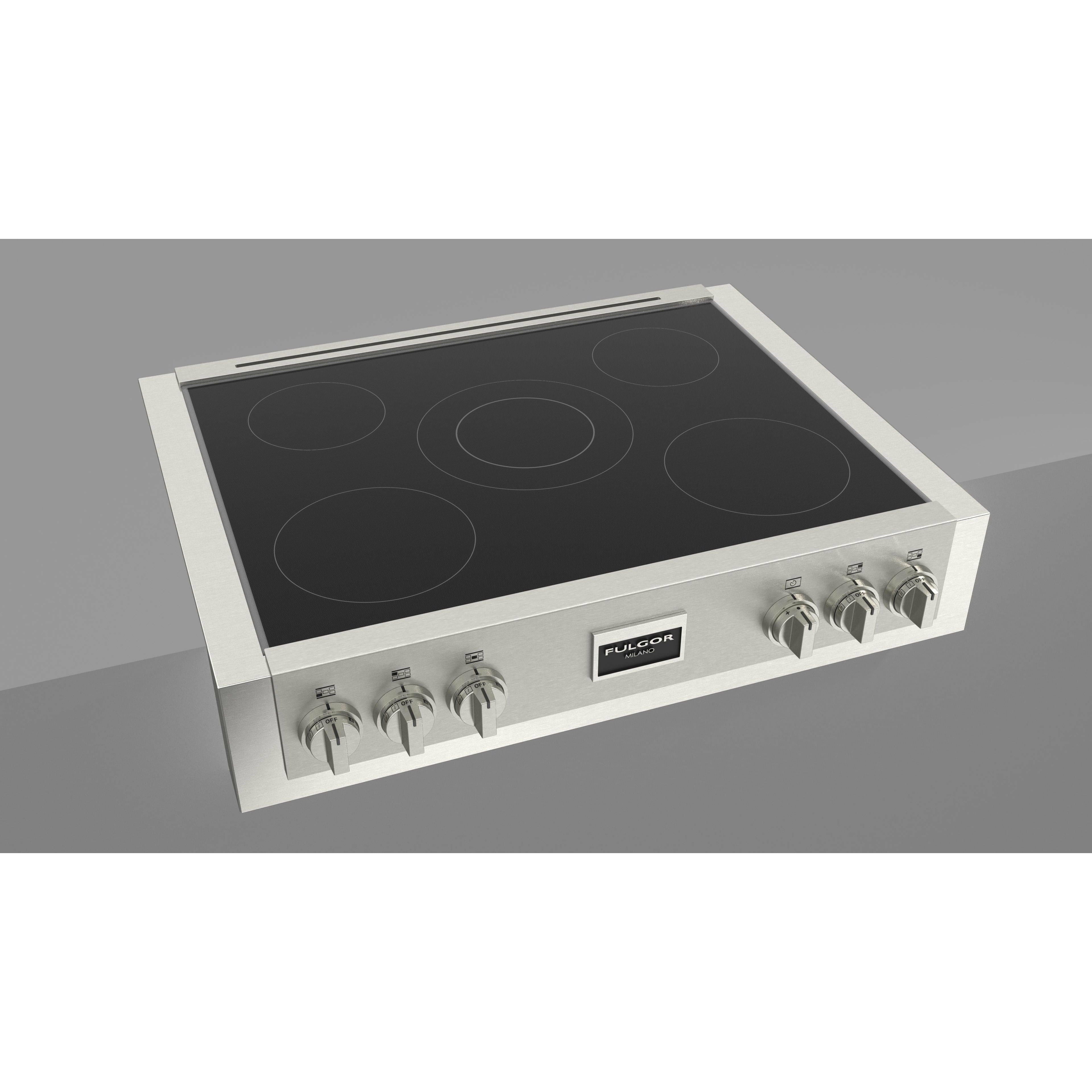 Fulgor Milano 36" Induction Rangetop with 5 Cooking Zones, Stainless Steel - F6IRT365S1 Rangetop F6IRT365S1 Luxury Appliances Direct