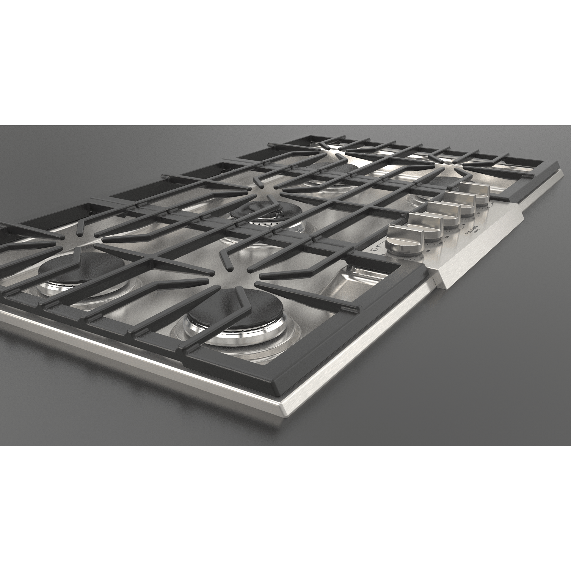 Fulgor Milano 36" Pro-Style Natural Gas Cooktop with 1 Central Dual Burner - F4PGK365S1 Cooktops F4PGK365S1 Luxury Appliances Direct