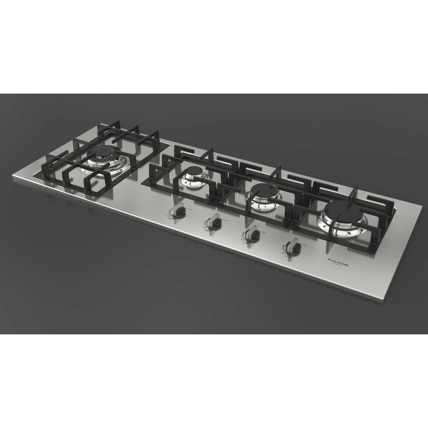 Fulgor Milano 44" Gas Cooktop with 4 European Sealed Burners - F4GK42S1 Cooktops F4GK42S1 Luxury Appliances Direct