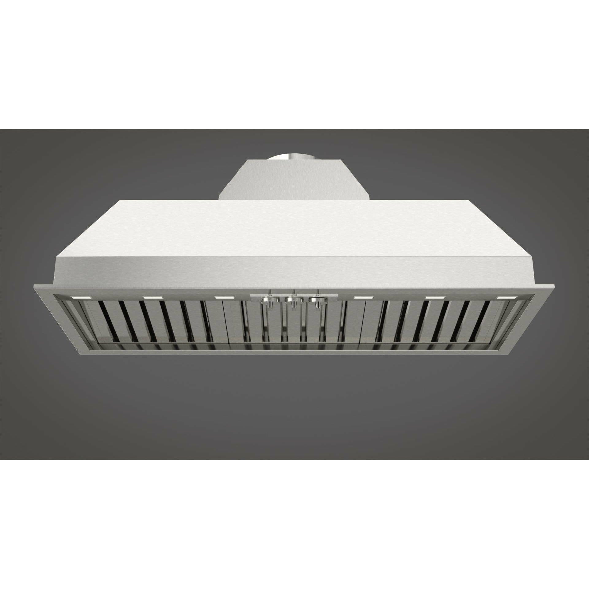 Fulgor Milano 48" Under Cabinet Range Hood with 4 + 4-Speed/1000 CFM Blower, Stainless Steel - F6BP46DS1 Hoods F6BP46DS1 Luxury Appliances Direct